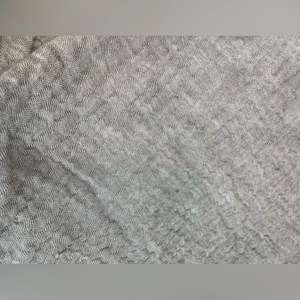 Pottery Barn Neutral Gray Woven Throw